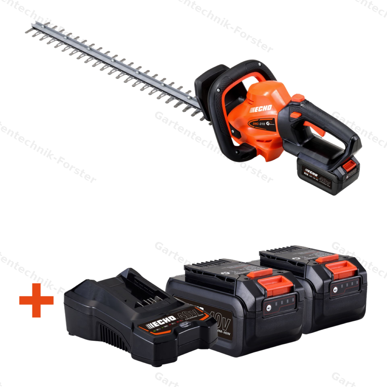 ECHO Akku-Heckenschere DHC-310 SET - 40V, 2,7 kg, 60 cm, Drehgriff, inkl. 2x 2Ah + Lader