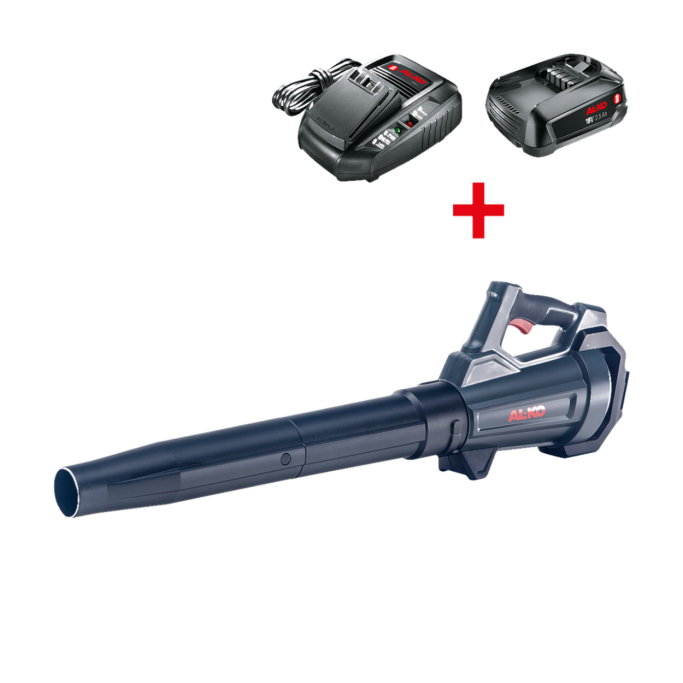 AL-KO Akku-Laubbläser LB 1860 18V Bosch Home & Garden kompatibel SET - 450 m3/h 165 km/h 1,8kg Axial-Gebläse inkl 2x Akku