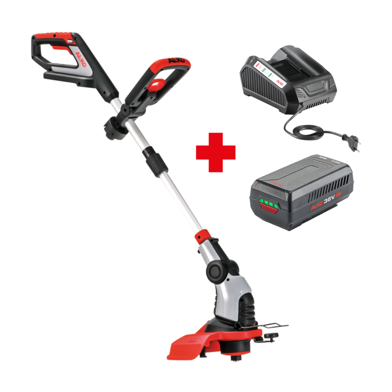 AL-KO Akku-Rasentrimmer GT 4030 Set - 36V, 30 cm, 2,4 kg, inkl. 4Ah Akku und Ladegerät, Tipp-Automatik
